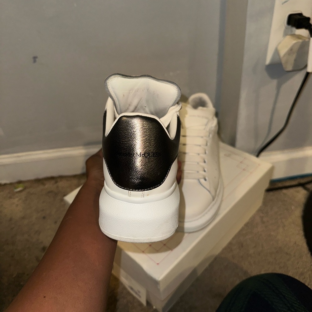 Alexander McQueen White and Black Sneakers